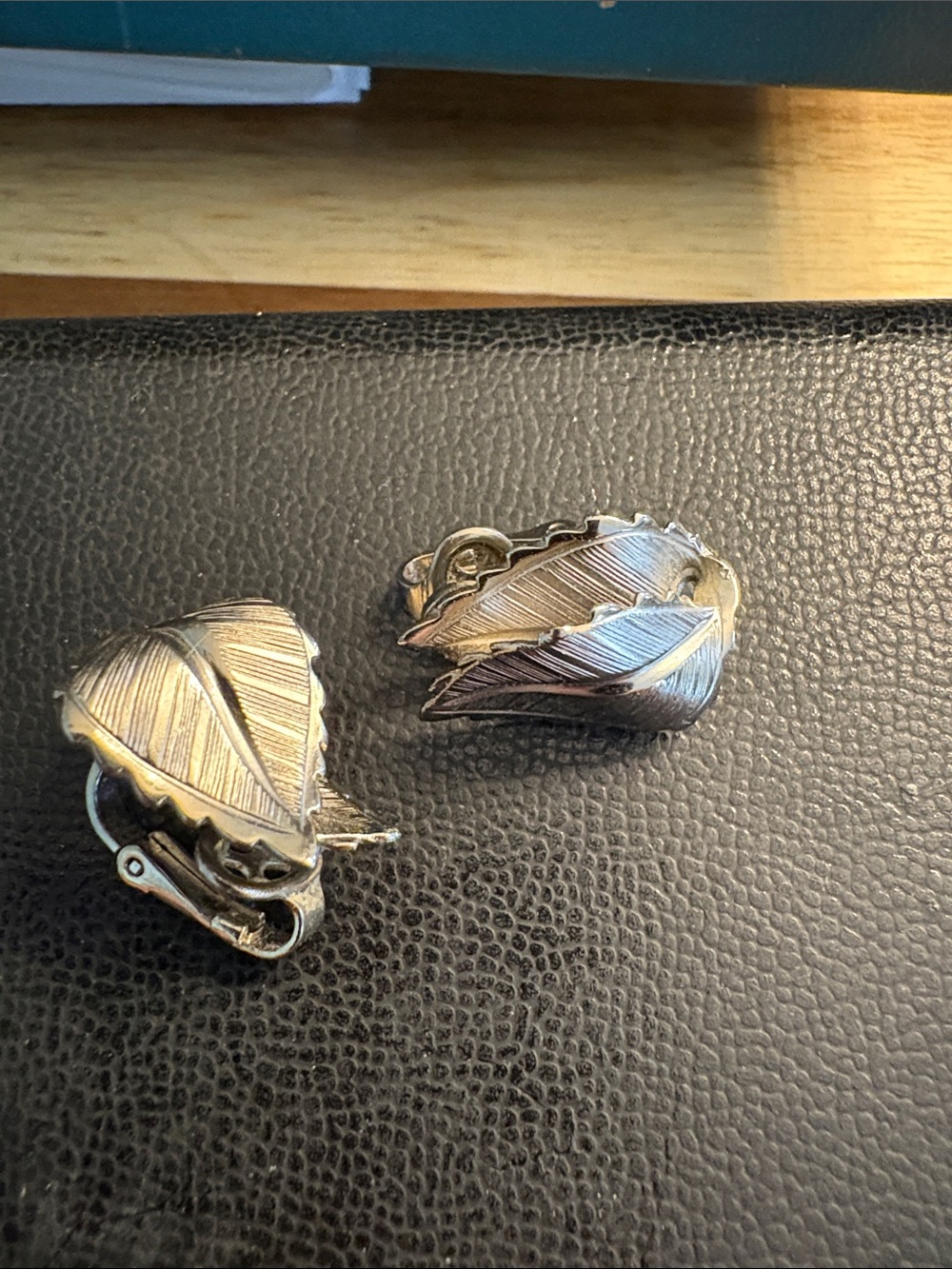 Giovanni Leaf Clip-On Earrings in Silver Tone